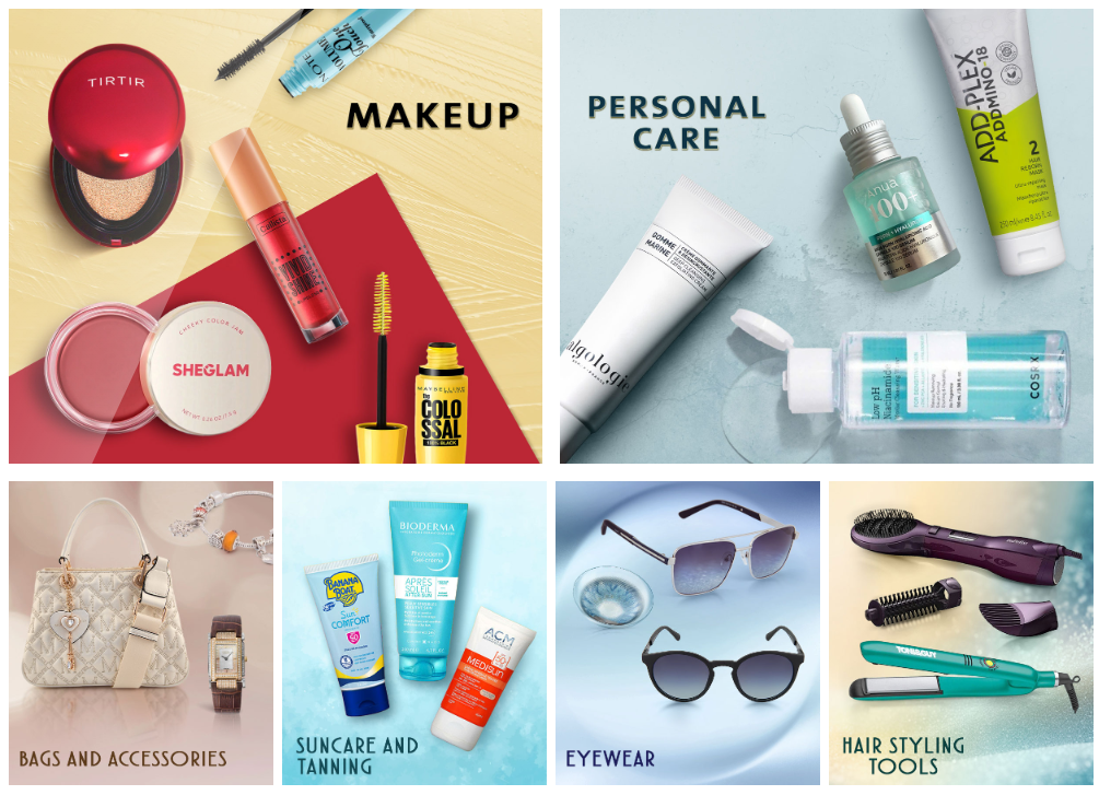 Makeup and beauty department