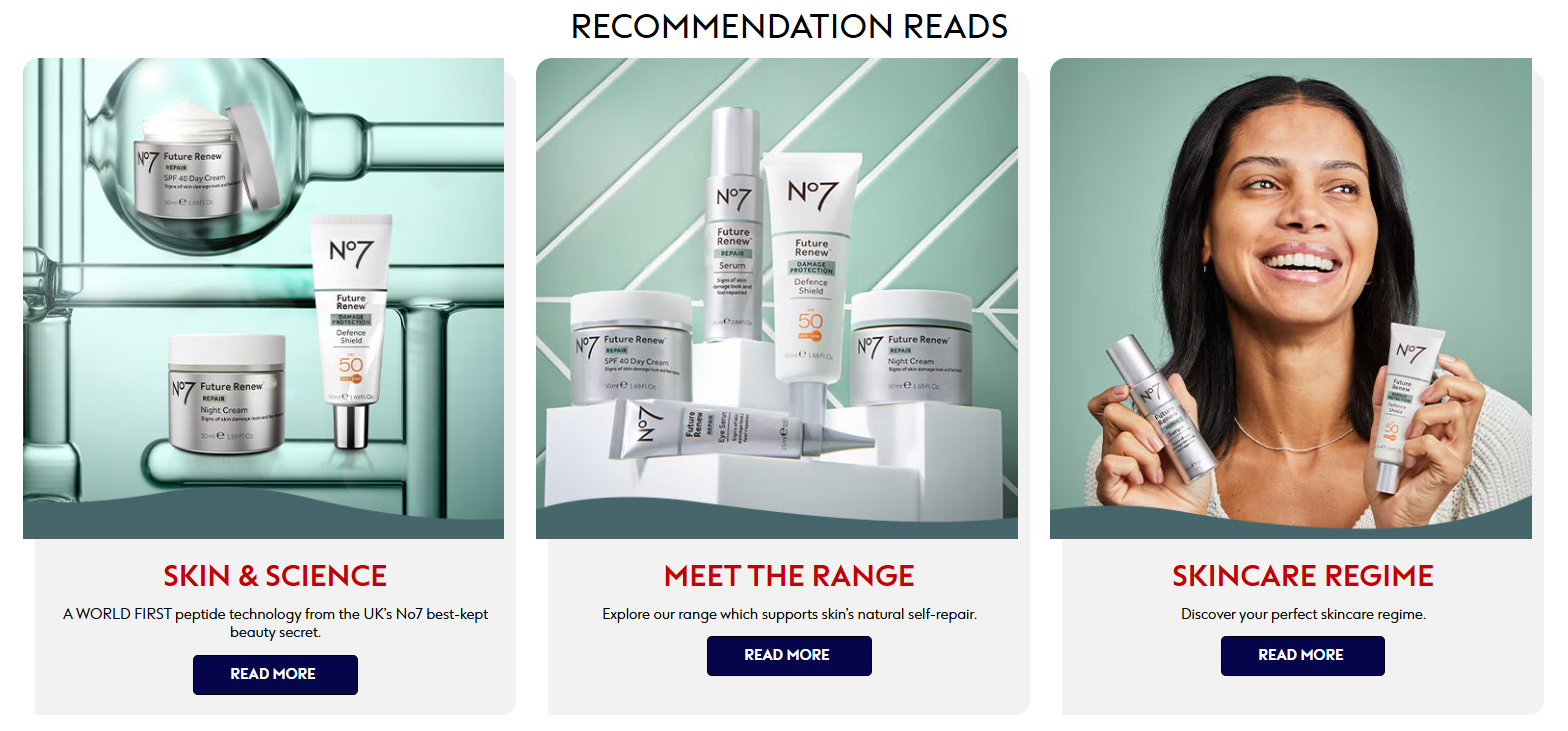 Personal care and skincare department